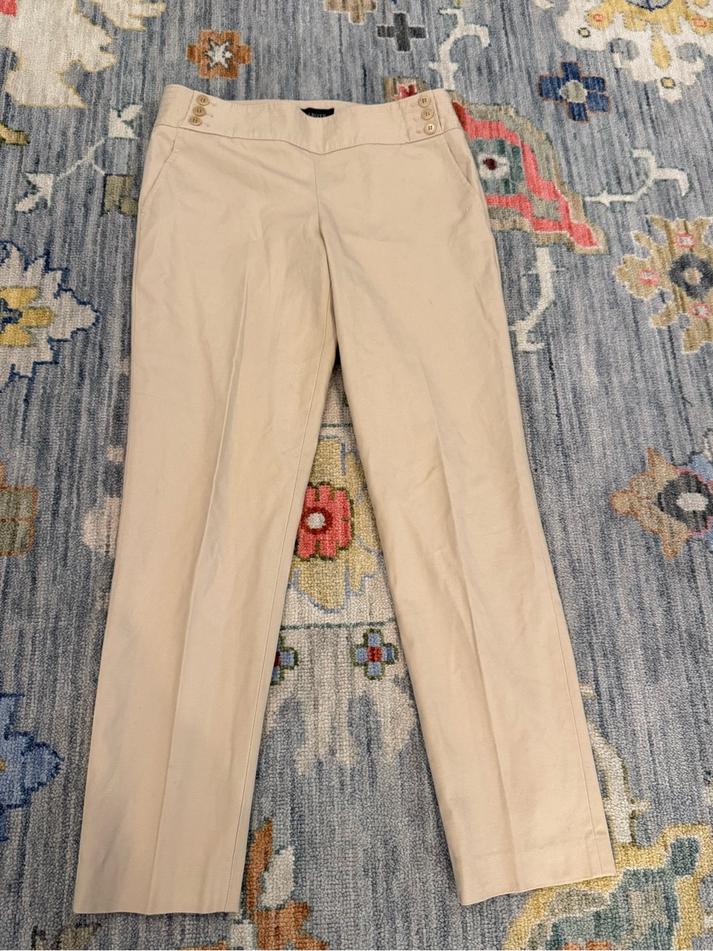 Talbots Signature ankle Khaki pant size 6 side zipper